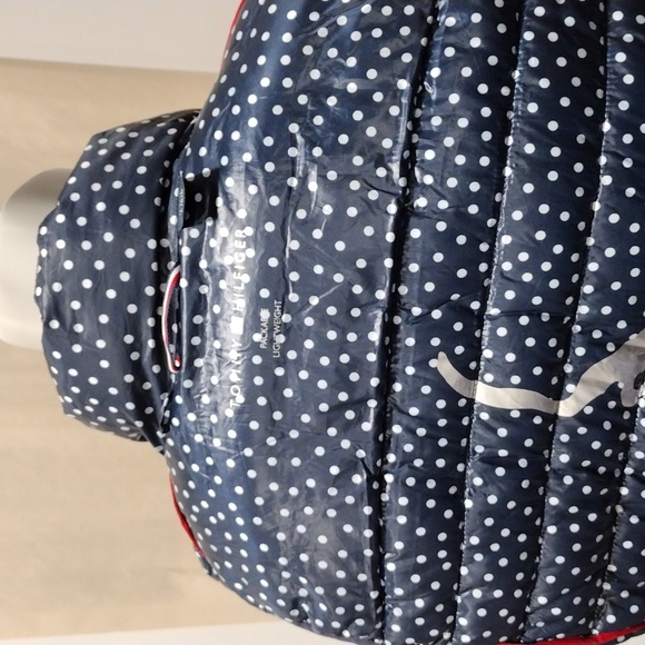 Tommy Hilfiger black and white polka dots zip vest. Large - Picture 2 of 9